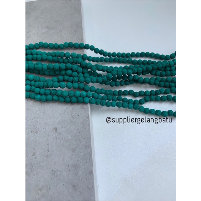 renceng GREEN lava stone HIJAU 6mm batu akik merapi larva DIFFUSER