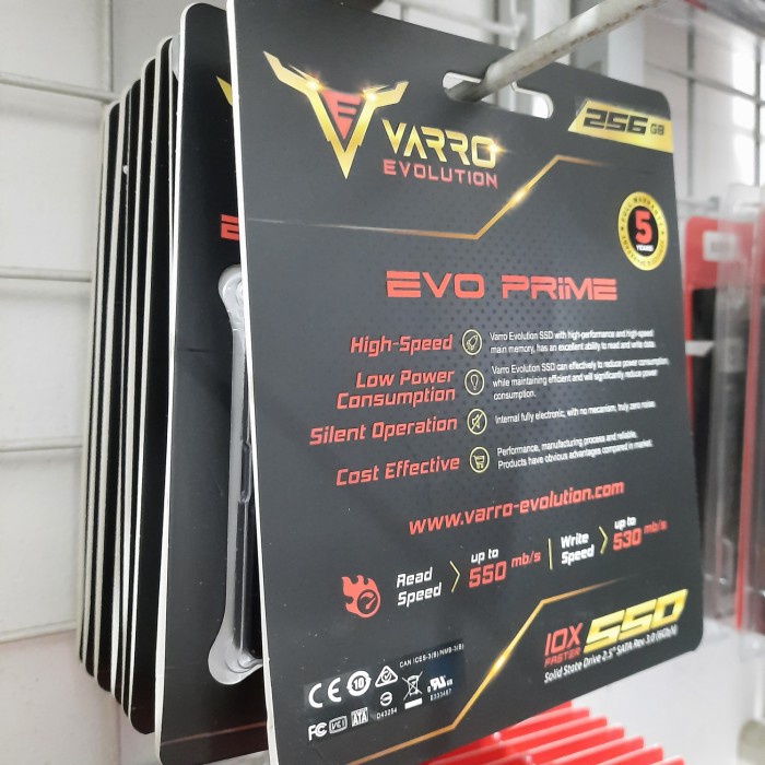 SSD VARRO 128/256GB EVOLUTION SATA III RW UP 550MB GARANSI 5TH - VARRO128