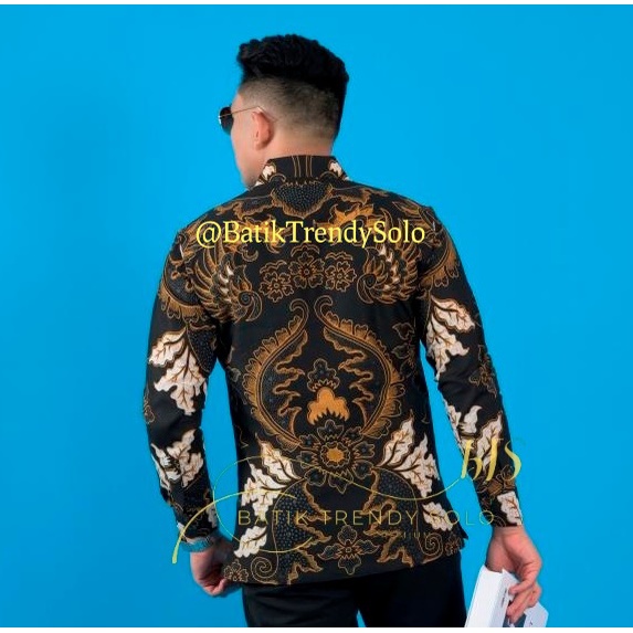 Hem  Kemeja Baju Batik Pria Cowok Laki Laki Slimfit Full Lapis Furing Lengan Panjang Lengan Pendek Original Asli Batik Jumanta Solo Laweyan Size S M L Xl XXL Bahan Katun Premium  25