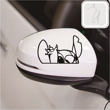 cutting sticker mobil stitch peeking stiker kaca body spion mobil top variasi kecil