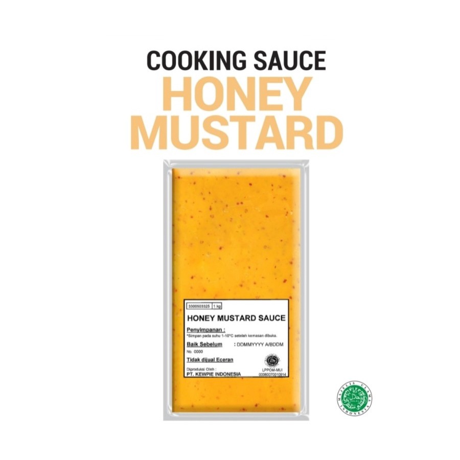 KEWPIE Mayo Honey Mustard Mayo 1 Kg Halal | Chicken Wing Sweet Sauce