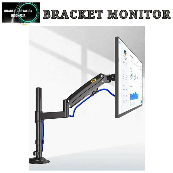 Stand monitor meja Bracket monitor meja 14-32&quot; Full Motion North Bayou