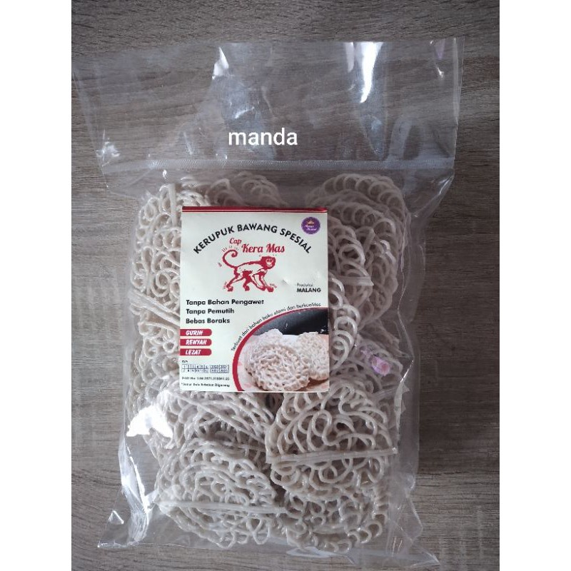 

Kerupuk Bawang Special Renyah oleh2 khas Malang