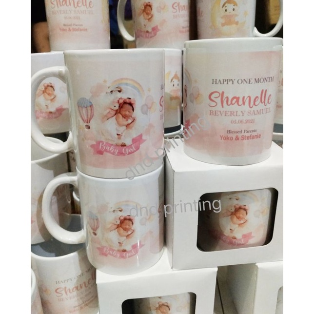 Mug Cetak Satuan Press Sablon Coating Impor Gambar Custom (Desain Bebas+Sudah Termasuk Paking Bubble
