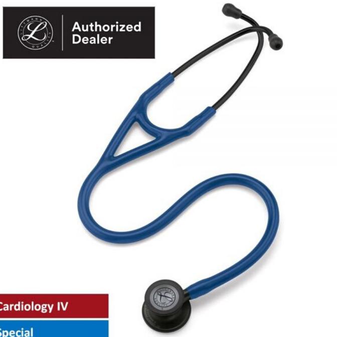 3M Littmann Cardiology Iv Stethoscope, 27'', 6168 (Navy Blue, Black) Termurah