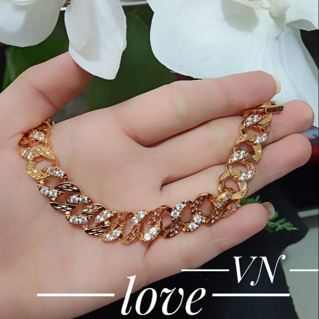 Xuping perhiasan gelang gelang lapis emas 24k 1211