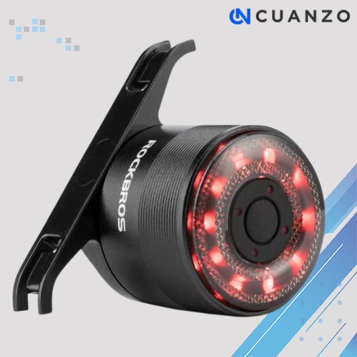 Rockbros Q1 Lampu Sepeda LED Taillight / Lampu Sepeda Belakang Blakang LED Gunung Ontel Onthel Bmx Mtb Nmax Nyala Rockbros Roadbike Lipat Fixie Gowes Goes Bmw Pancal Anti Air USB Charge Charger Cas Casan Rechargeable Classic Merah Terang Murah Original