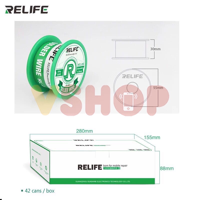 TIMAH SOLDER - SOLDERING WIRE RELIFE RL-441 35G