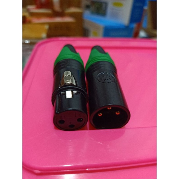 audio Jack XLR Canon socket sepasang