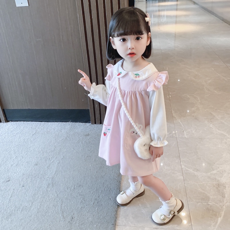 [FREE SLING BAG] 1 - 4 TAHUN | Song Hwa Dress - Gaun Baby Korean Style Dress Anak Perempuan Dres Pesta Fashion kualitas Import Babycinnamon