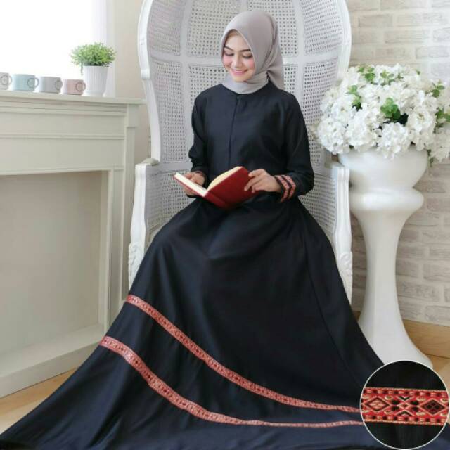 MARLINA Gamis dress syarii maxi REAL PIC good quality