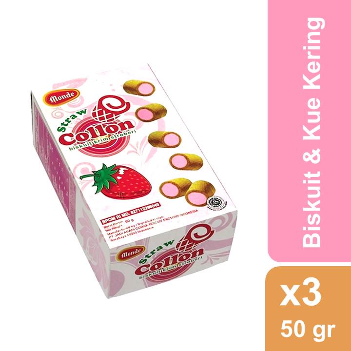 

Monde Strawberry Collon 40 gr x3