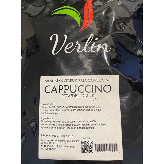 

[COD] Verlin Drink Powder Instant Cappuccino 1 kg Serbuk Minuman capucino [COD]