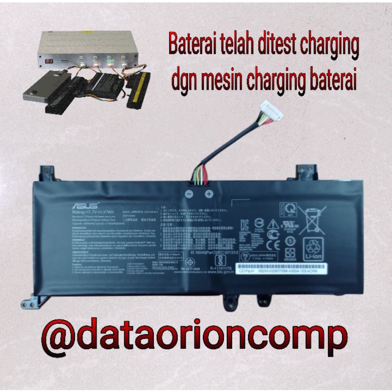 Baterai Battery Asus VivoBook A412 A412D A412F A409 X409 F412 F512 R424U P1402 B21N1818 B21N1818-2 ,2ICP6/60/80 ,2ICP6/61/80