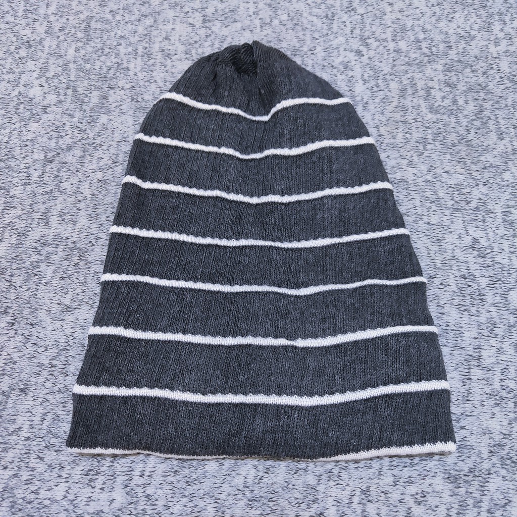 Kupluk beanie motif salur garis allsize Dewasa BEA-GARIS