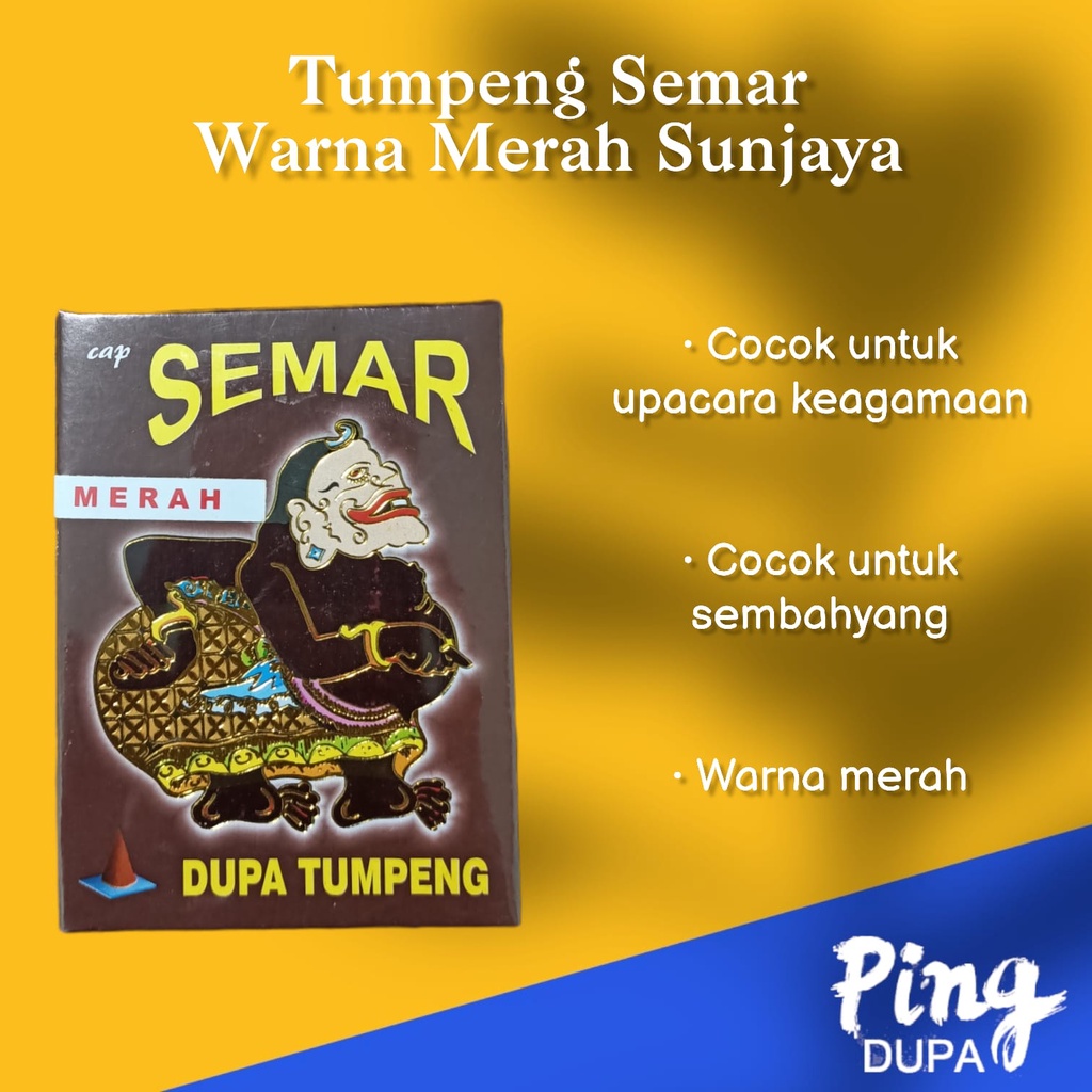 Dupa Semar Tumpeng  Merah Pesanan Khusus Hio Stanggi Ki Lurah Badranaya Aroma Wangi Bunga Sedap Malam Alami isi 10 Biji