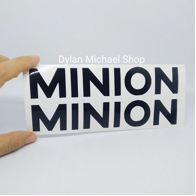 Cutting Sticker Frame Sepeda Minion Stiker
