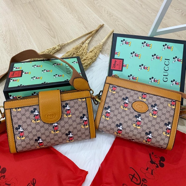 [COD] TAS SELEMPANG BRANDED WANITA GC011 DISNEY X GC DOUBLE STRAP BAG ORI PREMIUM IMPORT | TAS SELEM