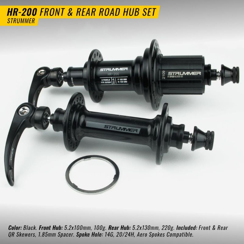 Hub Freehub STRUMMER HR-200 QR Rim brake 32 hole Roadbike