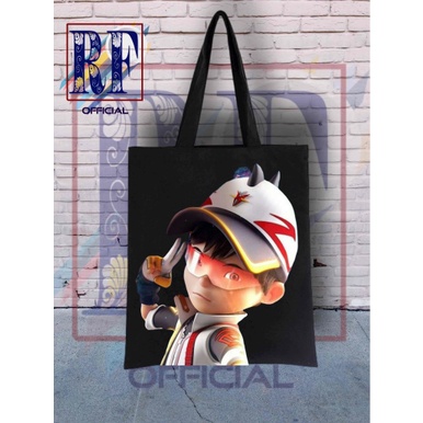 Tote bag BOBOIBOY GALAXY SOLAR SUPRA FROSTFIRE HALILINTAR / totebag sling bags waistbag / tas ransel