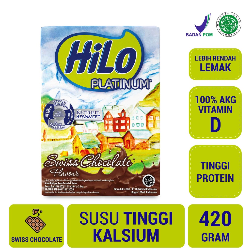 

HiLo Platinum Swiss Chocolate 420 gram