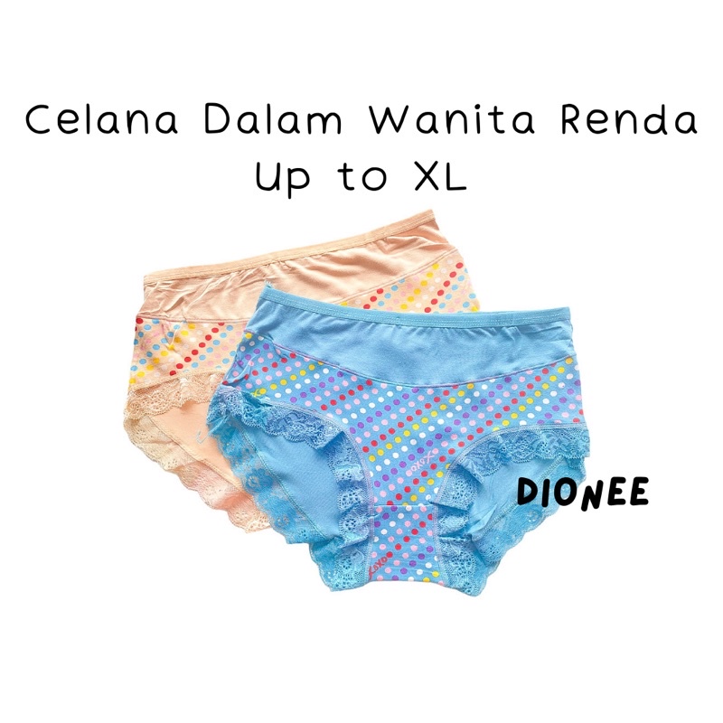 Cd Celana Dalam Wanita Dewasa Renda Fit to XL Underwear Wanita Undies Wanita Sempak Kancut Murah