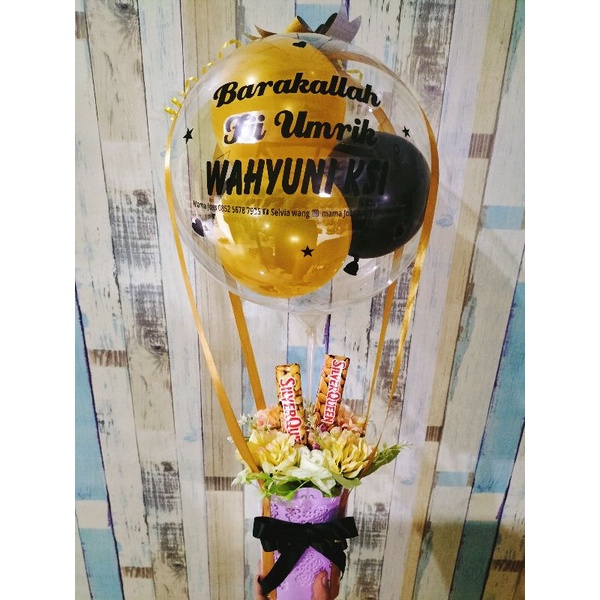 

Silverqueen + bloom box + balon bobo