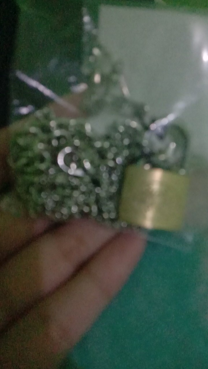 Brass Padlock Key Necklace Aksesoris Kalung Gembok Lock Kuningan Edition