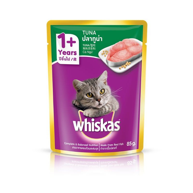 Whiskas Wet Pouch 80gr - Whiskas Junior Saset - Whiskas Tuna Pouch - Makanan Basah Kucing Whiskas