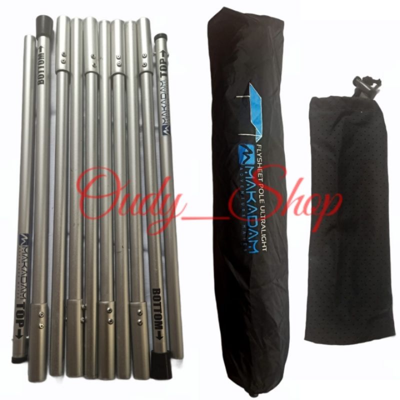 Tiang Flysheet Tenda Tiang Bendera Camping Tiang Aluminium Flysheet Pole Ultralight