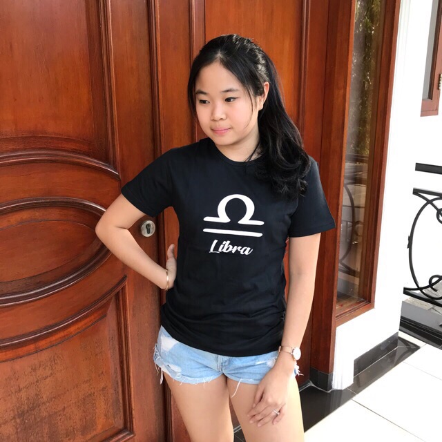T-shirt zodiac / kaos bintang libra / tumblr tee zodiac libra / baju zodiac libra