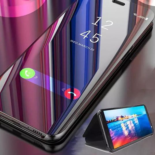 Barang Bagus FlipCover Clear View Case Mirror Standing OPPO A5 2020 A9 2020 A1K A3S A5S A7 RENO 2 RE