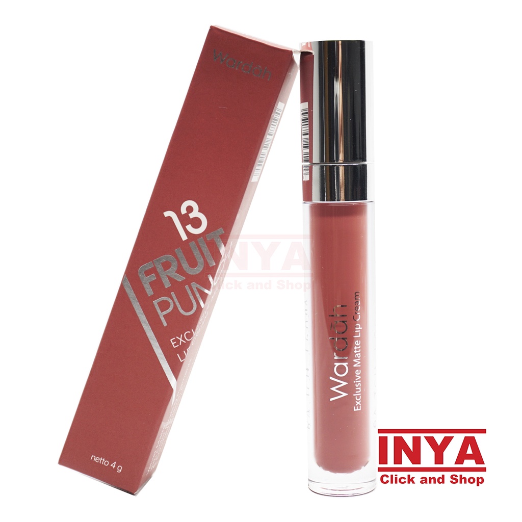 WARDAH EXCLUSIVE MATTE LIP CREAM 13 FRUIT PUNCH 4gr