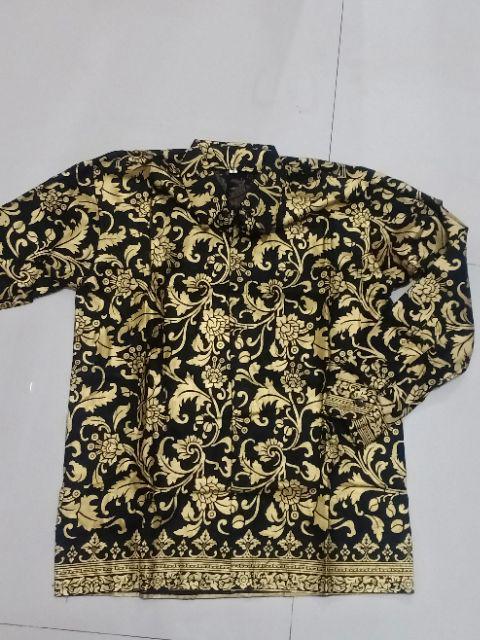 Kemeja Batik Pria Lengan Panjang Bakung