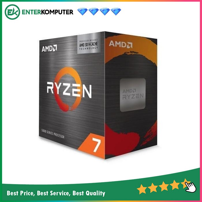 AMD Ryzen 7 5800X3D 3.4Ghz Up To 4.5Ghz Cache 96MB 105W AM4 [Box] - 8 Core - 100-100000651WOF