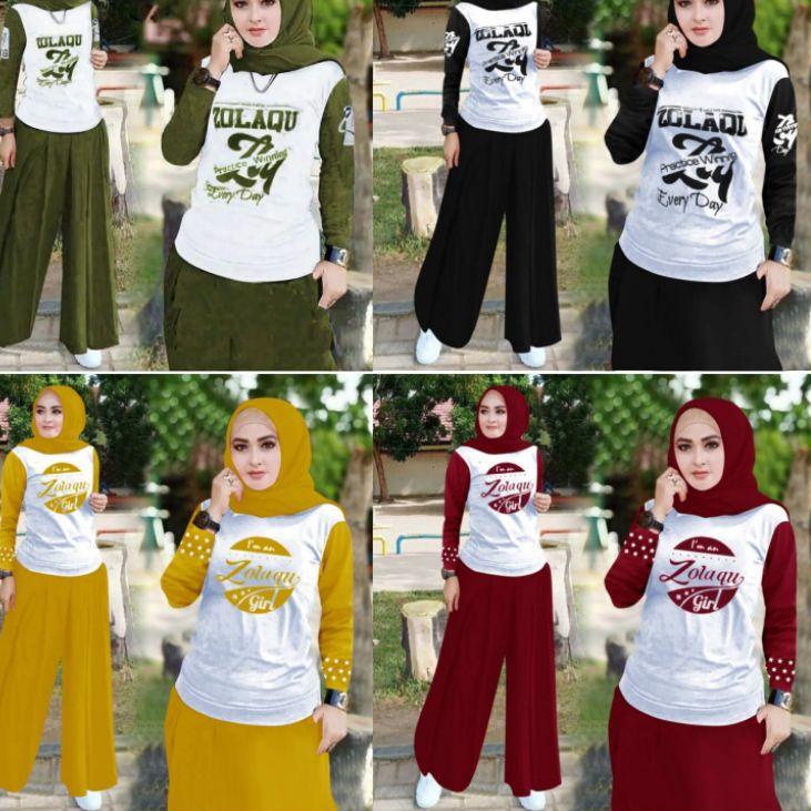 Telah Hadir.. COD✅SET  KULOT ZOLAQU //SETELAN KULOT ZOLAQU WANITA MUSLIMAH (ORIGINAL)
