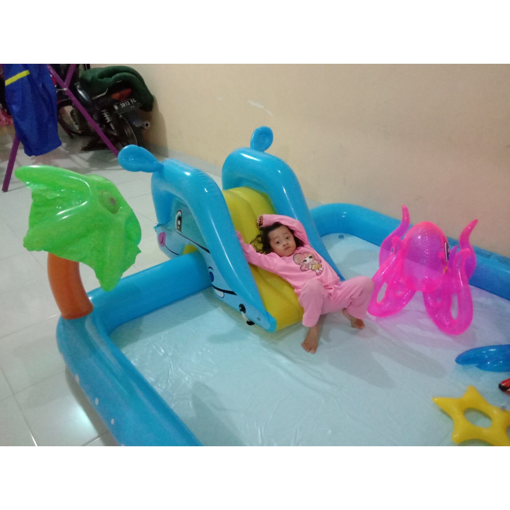 Kolam Renang Angin Anak Bestway Fantastic Aquarium Play Pool - Bestway 53052 239x206x86cm