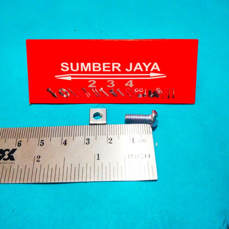 Baut mur Cis  3/16 x 1/2 / baut mur kotak / baut aki kering TERMURAH