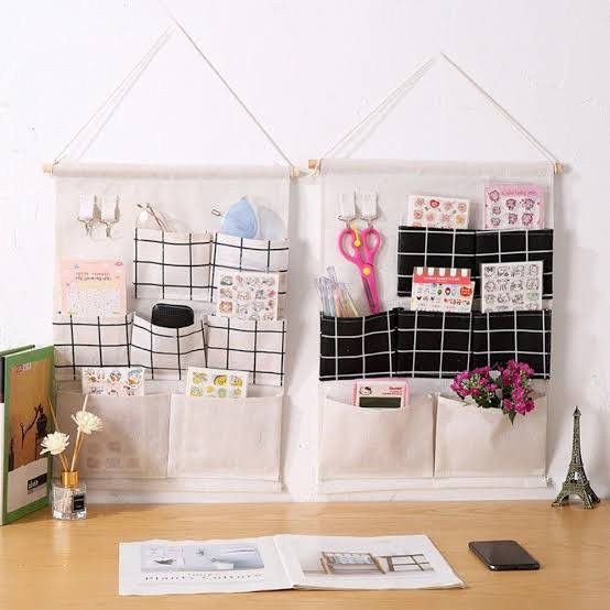 Pouch Gantung Hanging Organizer Rak Gantung 7 Sekat Storage Bag