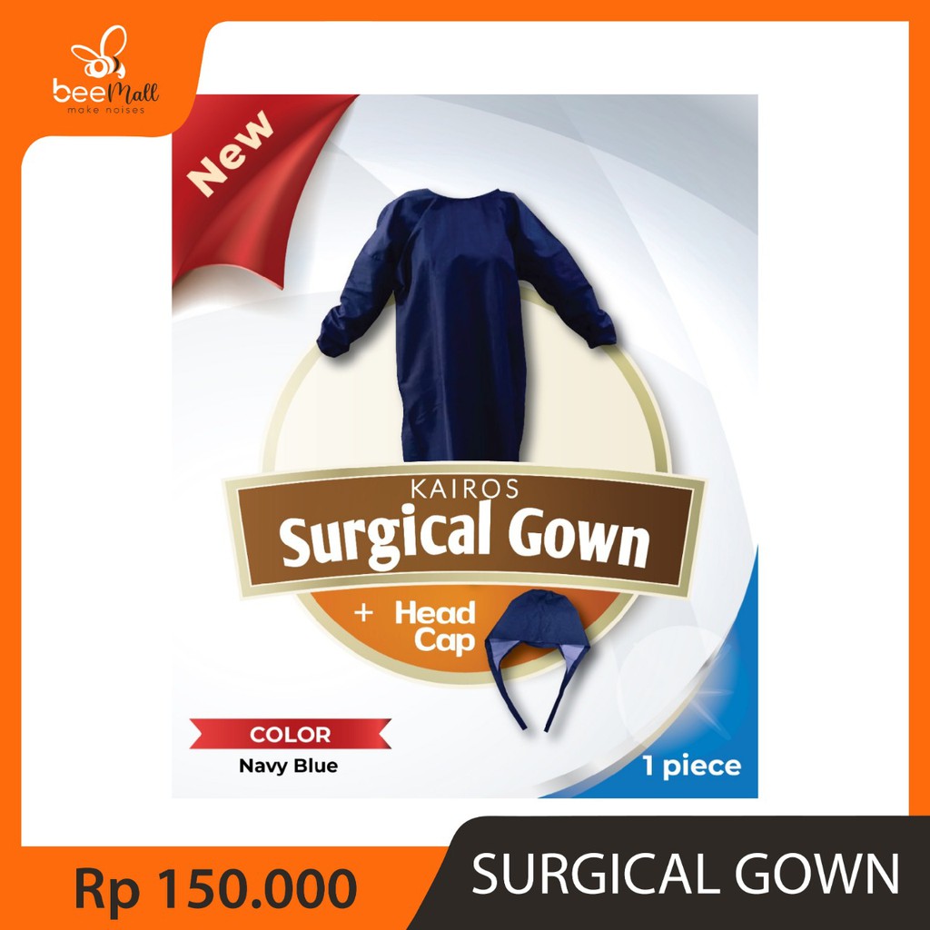 SURGICAL GOWN+HEAD CAP