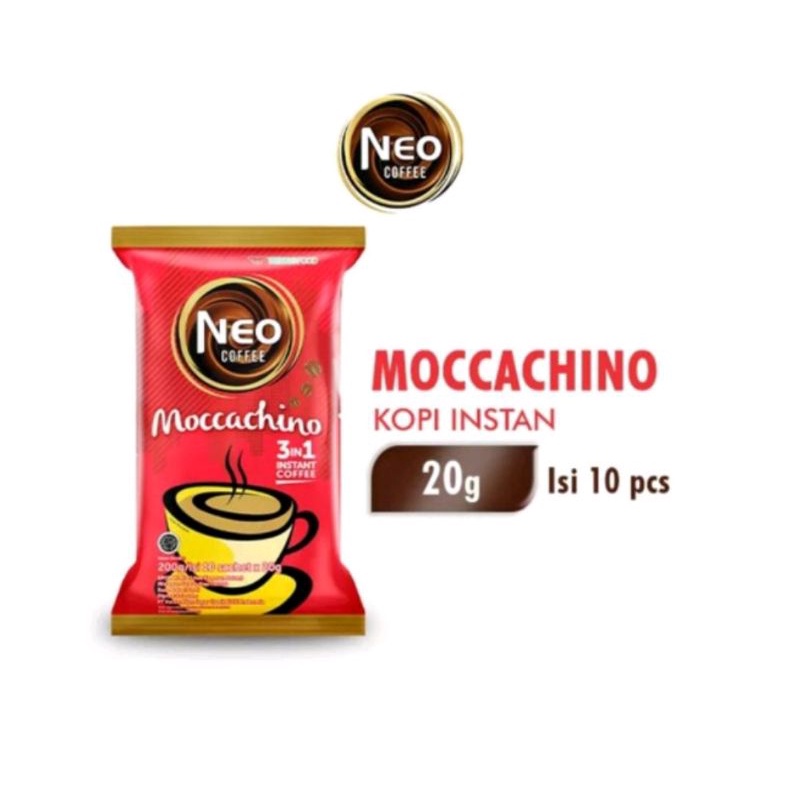 

TERMURAH !!! NEO COFFE MOCCACHINO 3IN1 ISI 10pc