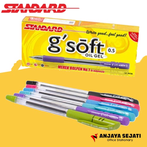 

Bolpen Standard G'SOFT Hitam - Lusinan - 12 pcs