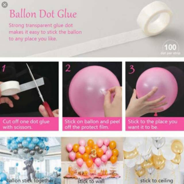 YA 700. Lem ballon/ glue dot/ Isolasi lem balon