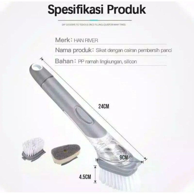 HK_88 CLEANING BRUSH ALAT SIKAT SABUT CUCI PIRING DISPENSER