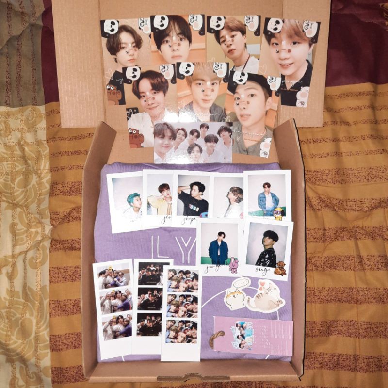 GIFT BOX BTS - PAKET HEMAT BTS - KAOS BTS LOVE YOURSELF - LILAC - DYNAMITE