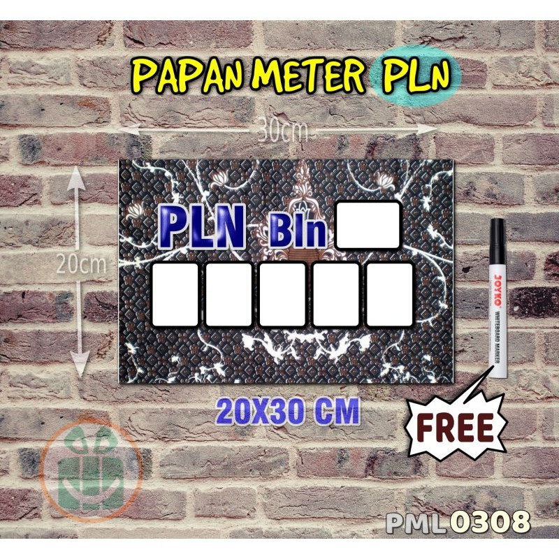 

SBC Papan Meter Listrik PLN PAM motif Unik - Batik 08