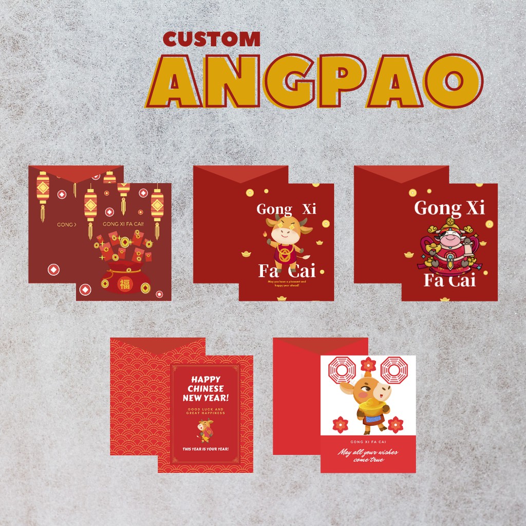 

[Part 4] Angpao Imlek 2021 Kerbau Custom TANPA PO Premium Murah