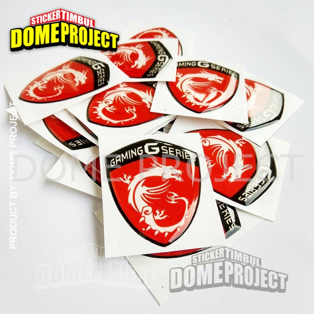 EMBLEM MSI GAMING EMBLEM STIKER RESIN LENTUR AKESORIS KOMPUTER GAMING STIKER KOMPUTER STIKER LAPTOP