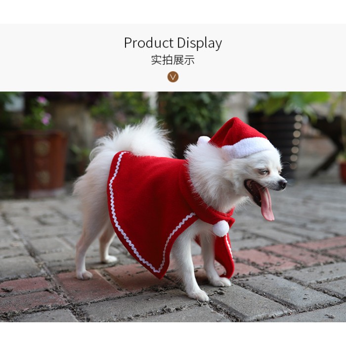 DOCC kostum baju natal anjing kucing pet hewan peliharaan dress