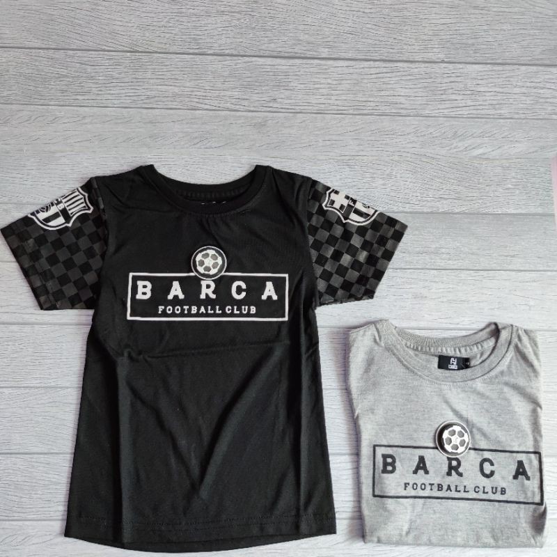 Kaos Anak Superhero Baju Cowok Iron Man Barca Flash Premium